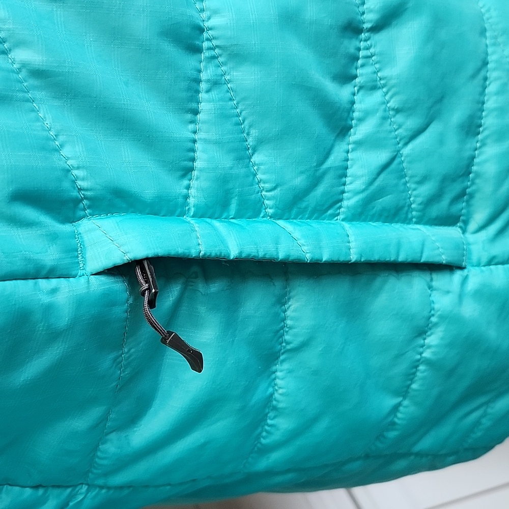 Columbia Women's White Out II Teal Puffer Jacket Size L Omni-Heat Thermal Lining - Picture 3 of 16